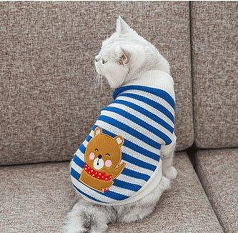 Cozy Woolen Pet Sweater - Stylish and Warm Dog Clothes for All Seasons