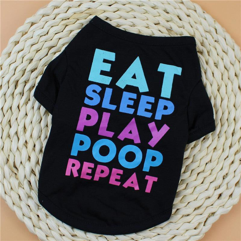 Pet Fashionista: European and American Style Polyester T-Shirt for Dogs