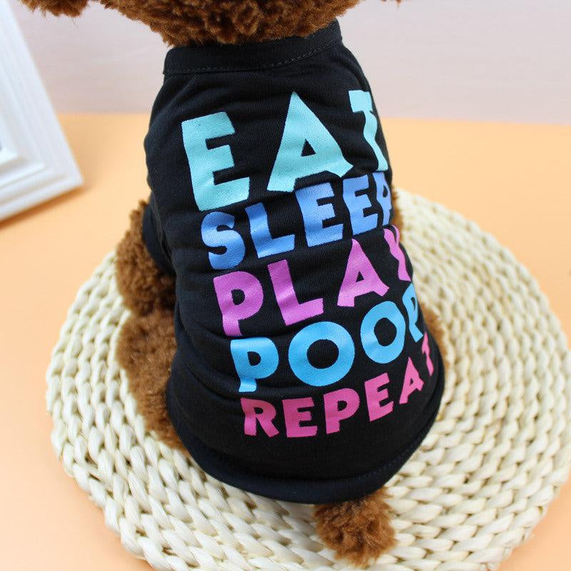 Pet Fashionista: European and American Style Polyester T-Shirt for Dogs
