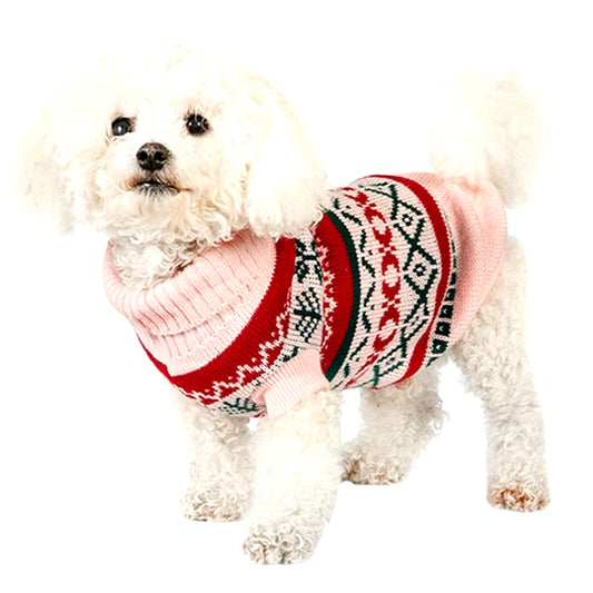 Small Dog Sweaters Warm Autumn Winter Dog Clothes Puppy Knitwear Turtleneck Crochet Dog Coat for Chihuahua Yorkshire