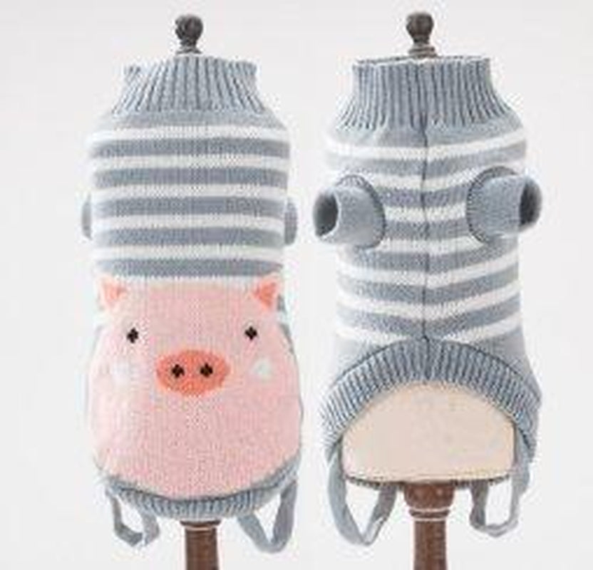 Cozy Woolen Pet Sweater - Stylish and Warm Dog Clothes for All Seasons