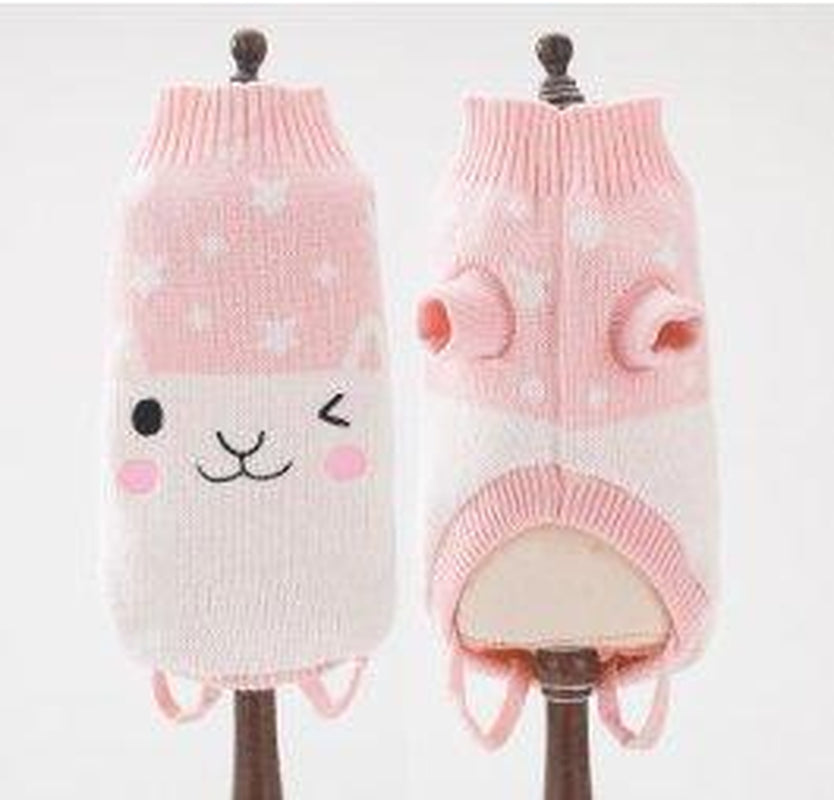 Cozy Woolen Pet Sweater - Stylish and Warm Dog Clothes for All Seasons