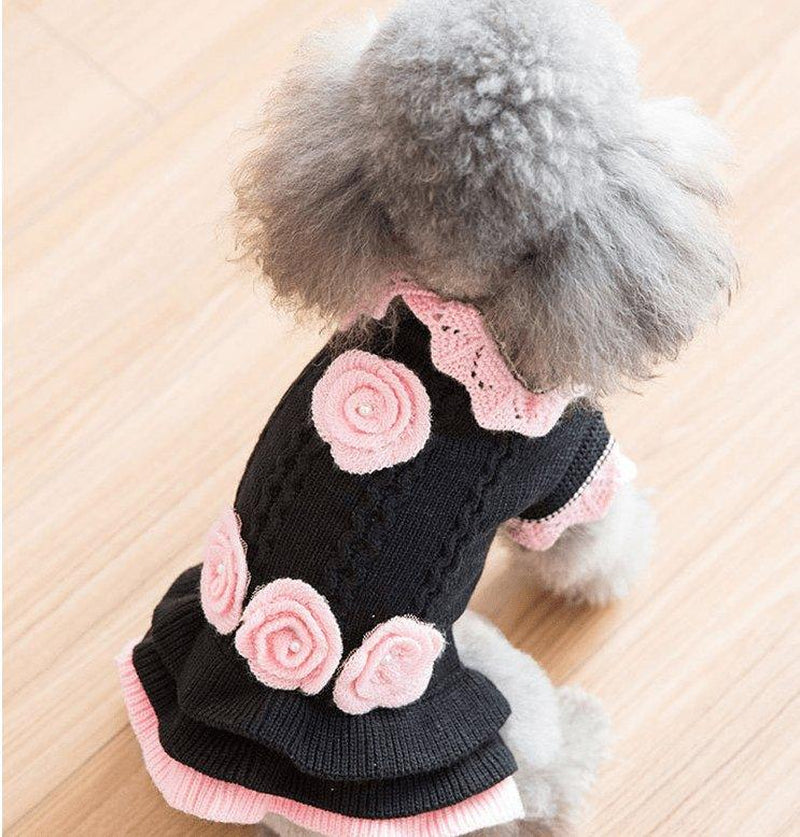 Cozy Woolen Pet Sweater - Stylish and Warm Dog Clothes for All Seasons