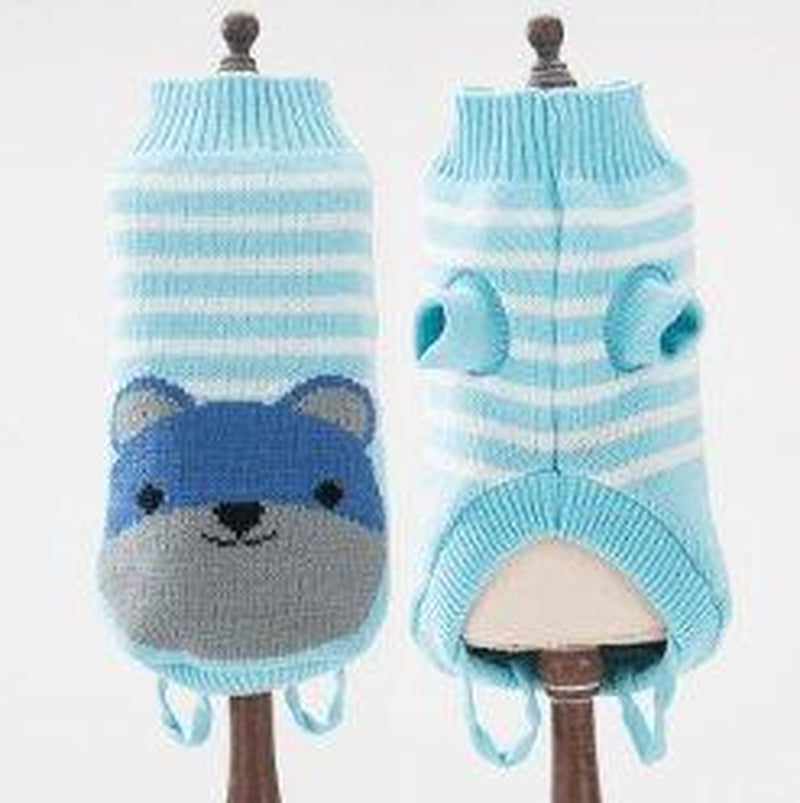 Cozy Woolen Pet Sweater - Stylish and Warm Dog Clothes for All Seasons