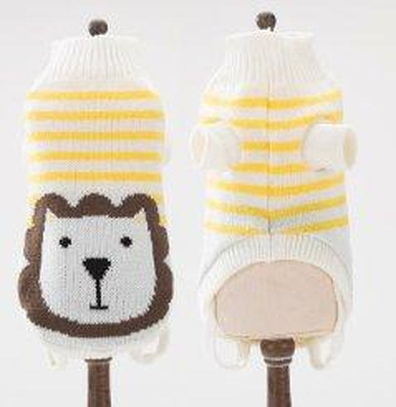 Cozy Woolen Pet Sweater - Stylish and Warm Dog Clothes for All Seasons