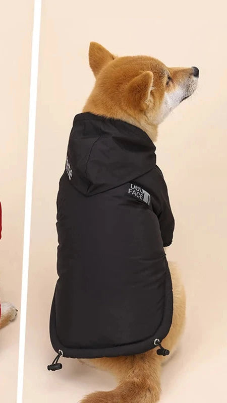 Autumn Winter Pet Dog Waterproof Coat Puppy Warm Cotton Jacket the Dog Face Hoodie Reflective Clothing for Dogs Cats Clothing