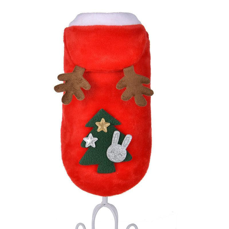 Festive Santa Claus Dog Costume for Small Dogs 