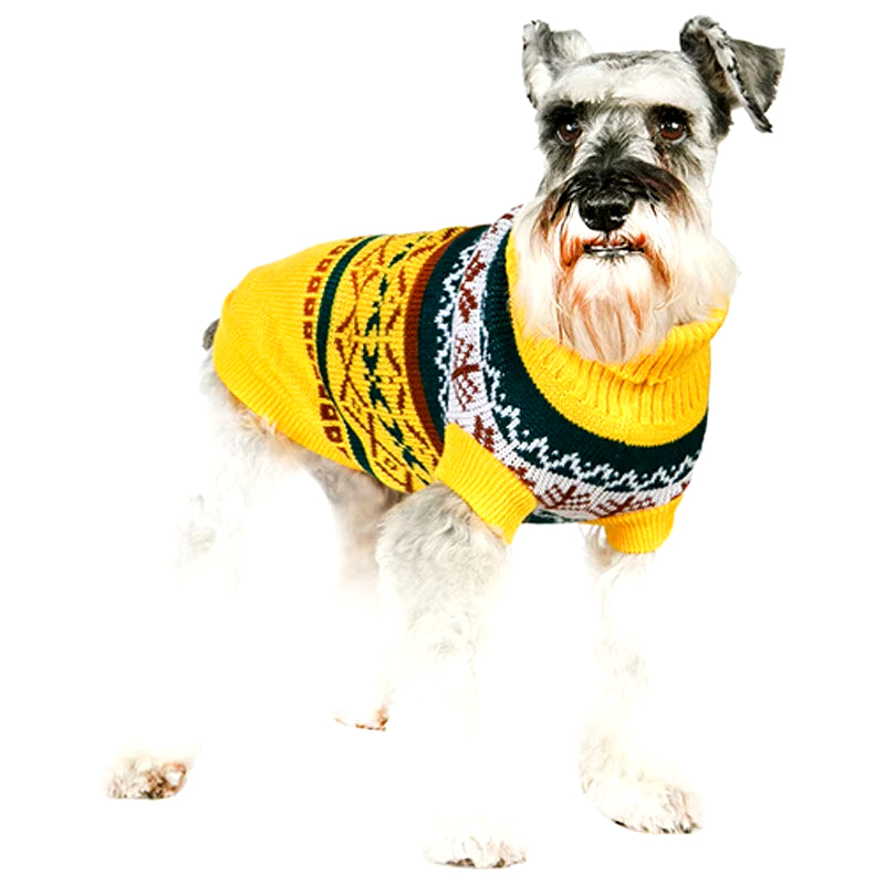 Small Dog Sweaters Warm Autumn Winter Dog Clothes Puppy Knitwear Turtleneck Crochet Dog Coat for Chihuahua Yorkshire