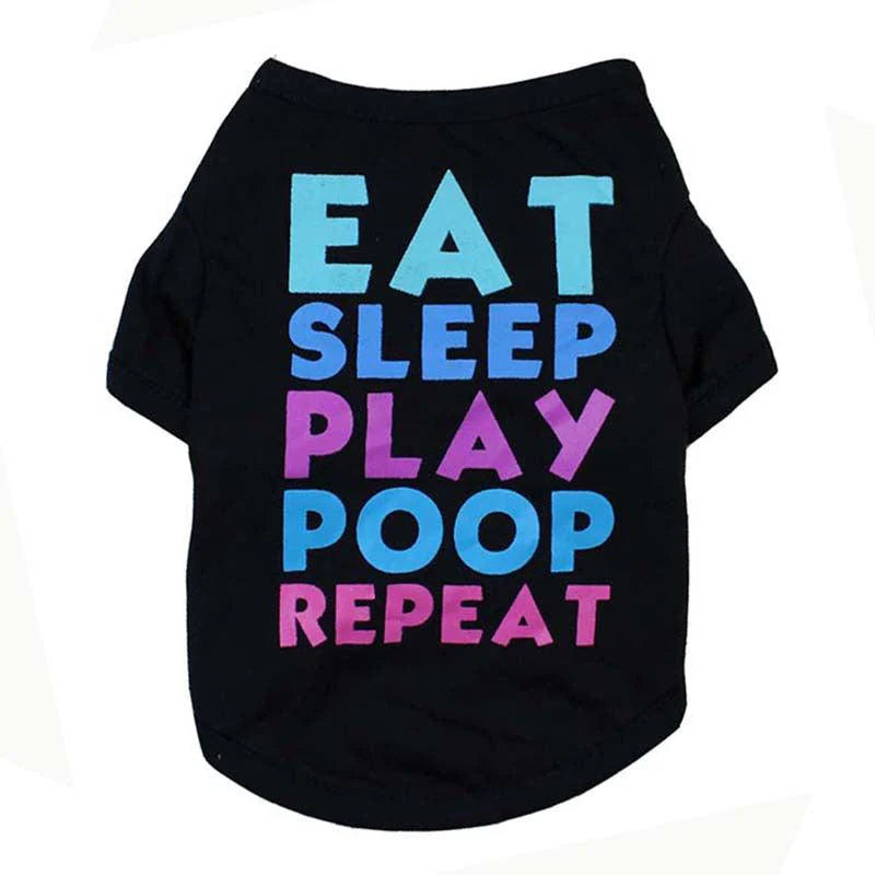 Pet Fashionista: European and American Style Polyester T-Shirt for Dogs