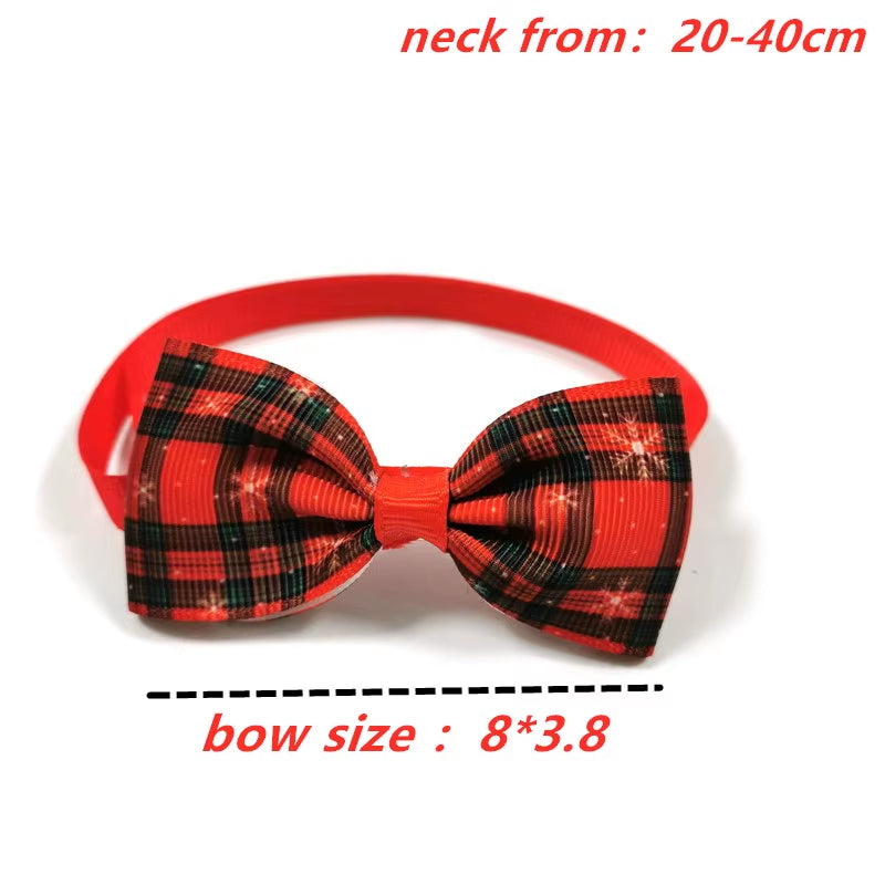 30/50Pcs Christmas Pet Dog Bowties Ties Small Dog Puppy Bowties Necktie Dog Christmas Bowtie Grooming Accessories